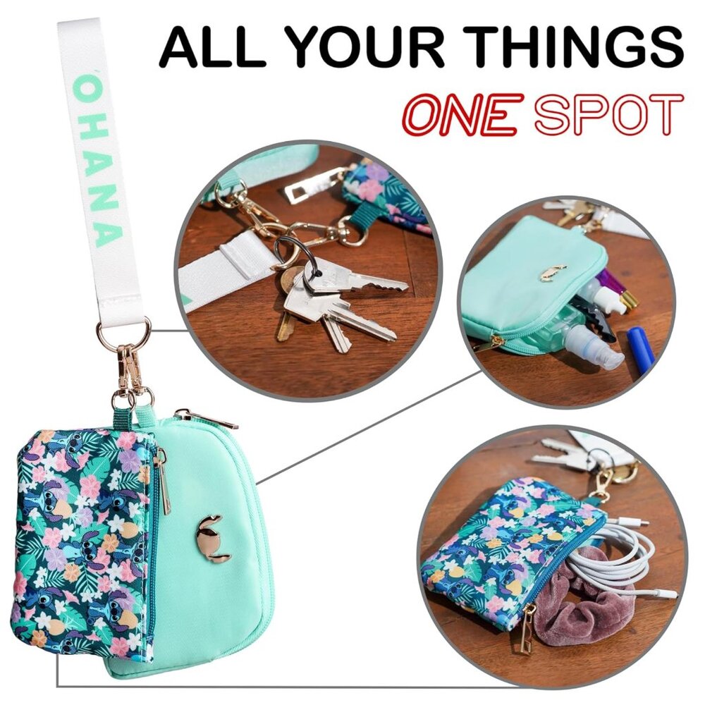 Disney Lilo and Stitch Tropical Coin Purse and Wristlet - Picture 4 of 10
